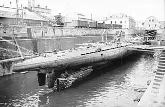 suchý dok na U-37 v roce 1940