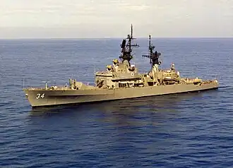 USS Biddle (CG-34) přibližně v roce 1982