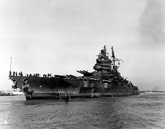 USS Mississippi v roce 1945