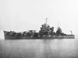 USS Nashville v roce 1942