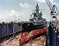 USS Pennsylvania (BB-38) v suchém doku (1944)