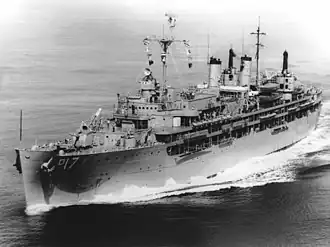 USS Piedmont (AD-17) v roce 1970