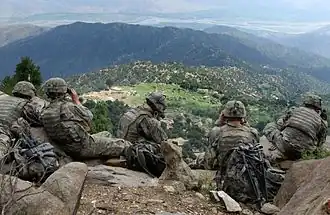 Američtí pěšáci v afghánské provincii Kunar, červen 2006