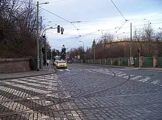 Pohled z Jelení ulice