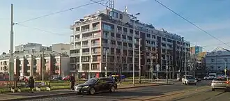 Pohled od severovýchodu k nové zástavbě