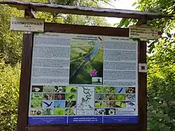 Informační tabule poblíž soutoku