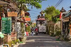 Ulice Jalan Goutama v Ubudu