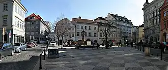 Pohled na náměstí ze severní strany