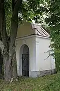 Uherčice, Mešovice, kaple u silnice (2017-07-27; 01).jpg
