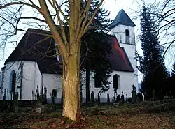 Kostel od severovýchodu