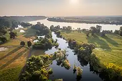 Soutok řek Wdy a Visly u města Świecie