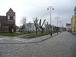 Centrum Świdwina z ul. 1. Maja