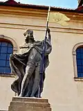 Socha sv. Václava před kostelem sv. Petra a Pavla