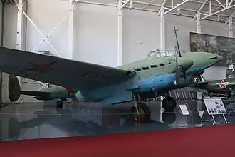 Pe-2FT v muzeu v Moninu