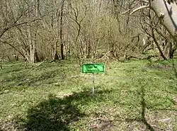 Pohled na místo zaniklé vesnice