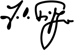 Ernst Otto Fischer – podpis