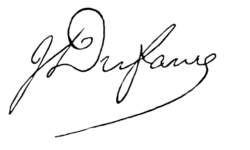 Jules Armand Dufaure – podpis