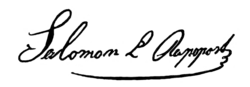 Šlomo Jehuda Rappaport – podpis
