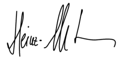 Heinz-Christian Strache, podpis