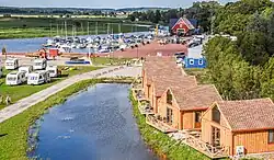 Pohled na přístav z rozhledny Dreverna