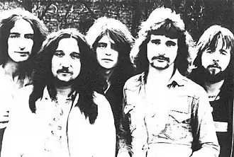 Klasická sestava v roce 1972 Zleva: Ken Hensley, Mick Box, Gary Thain, David Byron a Lee Kerslake