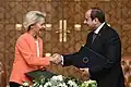 Sísí a Ursula von der Leyenová podepsali v Káhiře dohodu o strategickém partnerství mezi EU a Egyptem, 17. března 2024