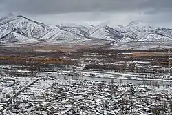 Letecký pohled na Usť-Omčug (2013)