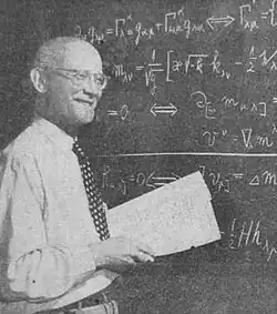 profesor Václav Hlavatý na univerzitě v Indianě