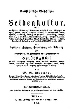 Podrobná historie kultury hedvábí (1854)