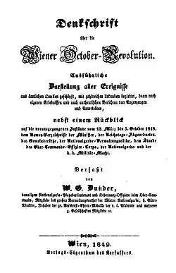 Memorandum o vídeňské říjnové revoluci (1849)