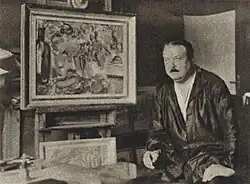 Václav Mašek v atelieru