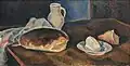 Václav Rabas Zátiší s chlebem a džbánem (1937)