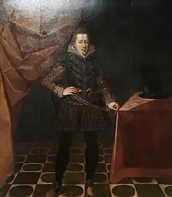 Portrét v Mikulovské zámecké galerii z roku 1616