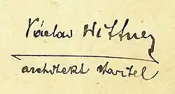 Václav Wittner – podpis