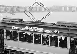 Tramvaj na Ringlinjenu, Västerbron, 1940–1950