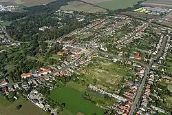 Letecký pohled na Vép