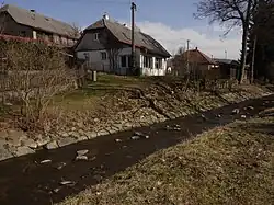 Novoveský potok pod chalupou čp. 27 ve Vísce u Chotěboře
