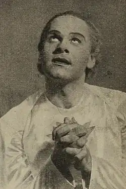 Vítězslav Vejražka v roli Jindřicha hraběte z Richmondu ve Shakespearově hře Richard III.