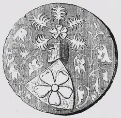 Pečeť Vítka II. z Krumlova z roku 1290