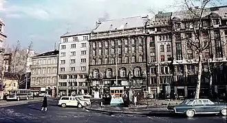 Náměstí Vörösmarty tér v roce 1960.