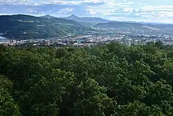 Výhled z Erbenovy vyhlídky na Ústí nad Labem