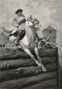 Knižní ilustrace ke Starým pověstem českým od Věnceslava Černého.