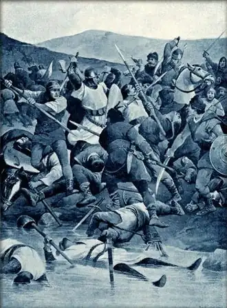 Obraz Bitva u Trutiny od Věnceslava Černého (cca 1890)