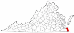 Virginia Beach na mapě