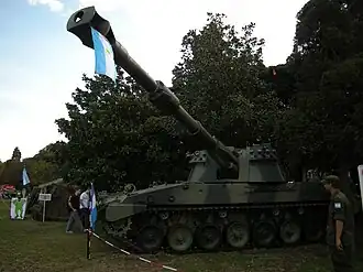 Argentinská VCA Palmaria na podvozku tanku TAM