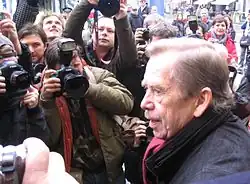 David Neff fotografuje Václava Havla