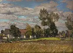 Čejkovice u Čáslavi, obraz Václava Malého (1874-1935)