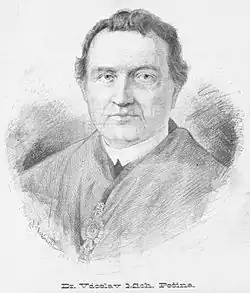 Václav Michal Pešina z Čechorodu (kreslil Jan Vilímek 1882)