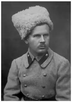 Václav Valenta na Sibiři v zimě 1918