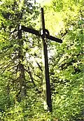 Kříž v tom zaniklém hřbitově